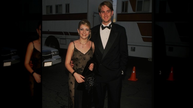 Melissa Joan Hart and James Fields at the American Music Awards in 1997