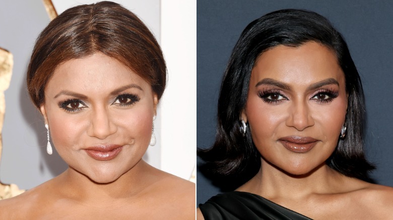 Mindy Kaling in 2016 and 2026