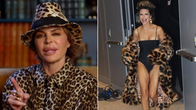 L: A snap of Lisa RInna on the trailer of