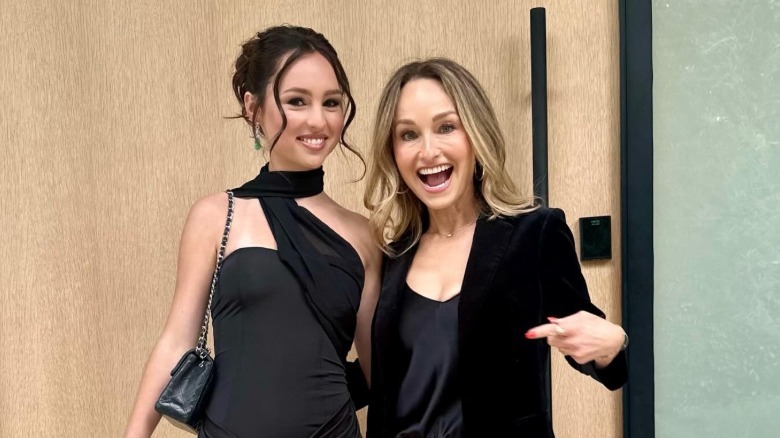 Giada DeLaurentiis and daughter pose for a photo together