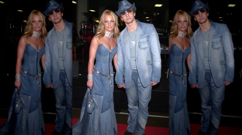 Britney Spears and Justin Timberlake at the 2001 AMAs.