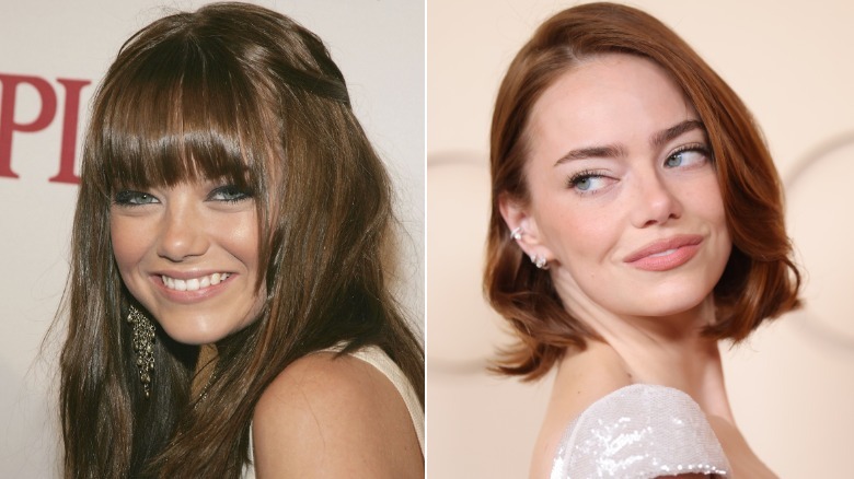 Emma Stone in 2006 and 2026